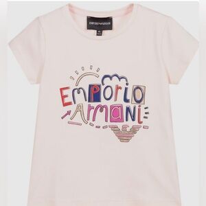 Emporio Armani teen girls pink t-shirt
